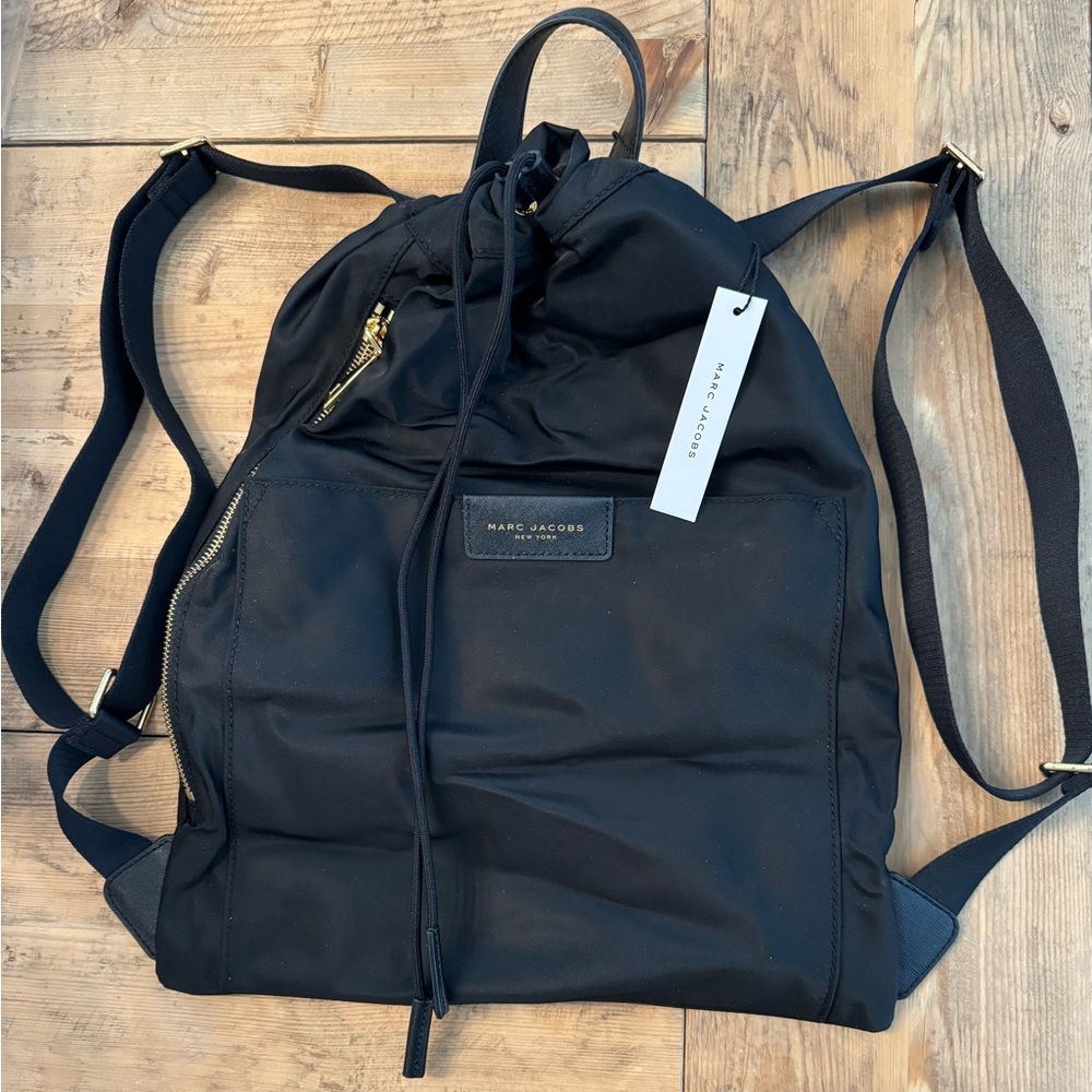 Marc Jacobs Black Nylon Backpack
